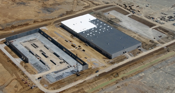 Aerial of the Volkswagen Supplier Park in Chattanooga